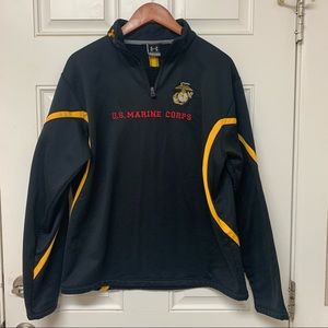 Under Armer U.S. Marine Corps Fleece Lined Sweatshirt
